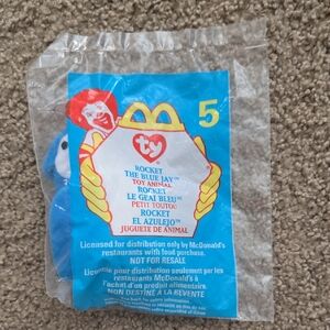 NWT McDonald's TY Beanie Baby Rocket the Blue Jay